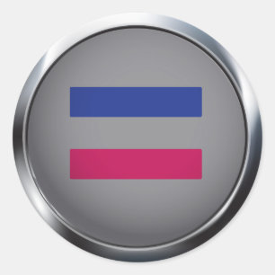 Androgynous Classic Round Sticker