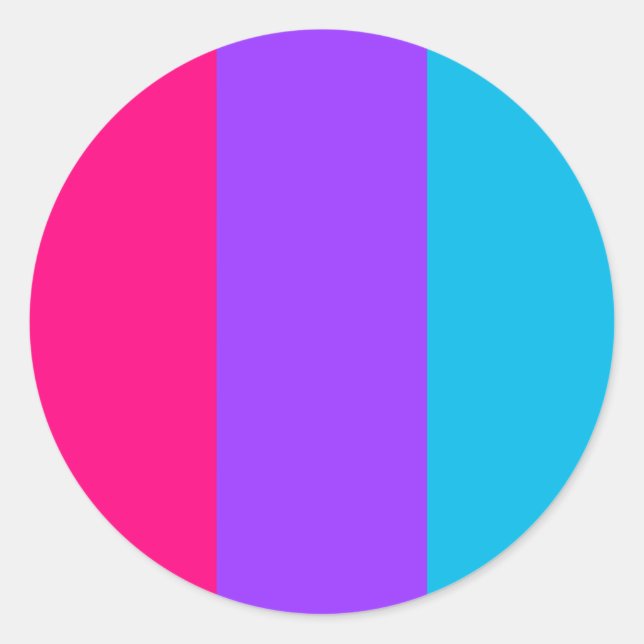 Androgynous Pride Circle Sticker (Front)