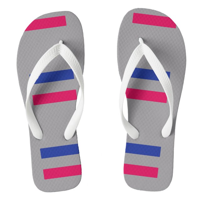 Androgynous Pride Flip Flops (Footbed)