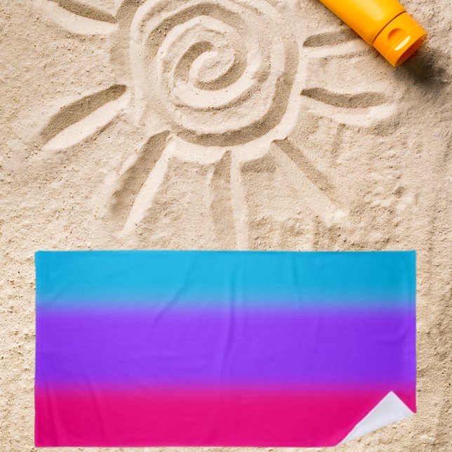 Androgynous Pride Gradient - Gift for Androgynous  Beach Towel (Creator Uploaded)