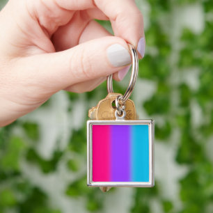 Androgynous Pride Gradient - Gift for Androgynous Key Ring