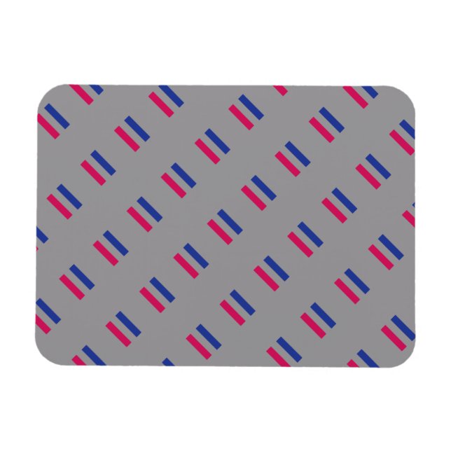 ANDROGYNOUS PRIDE PATTERN MAGNET (Horizontal)