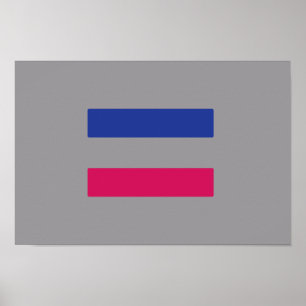 ANDROGYNOUS PRIDE PATTERN POSTER