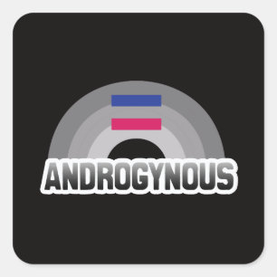 Androgynous Pride Square Sticker