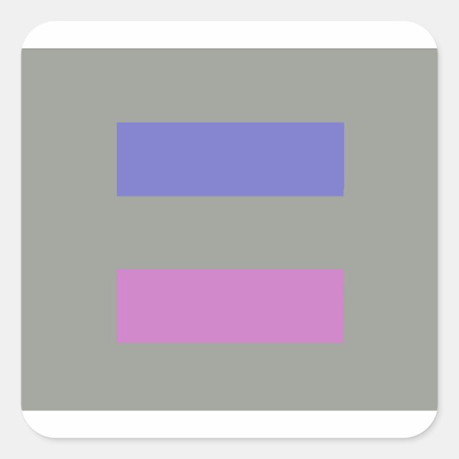 androgynous square sticker (Front)