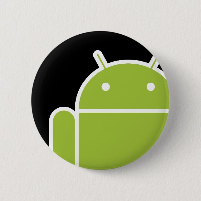 Android 6 Cm Round Badge (Front)