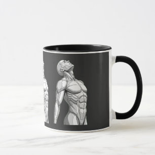 Android Anatomy: Cyborg Two-Tone Coffee Mug