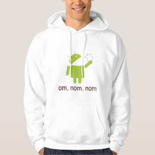 android > apple (light hoodie) hoodie