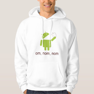 android > apple (light hoodie) hoodie