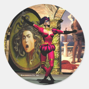 ANDROID BALLET , Science Fiction Classic Round Sticker