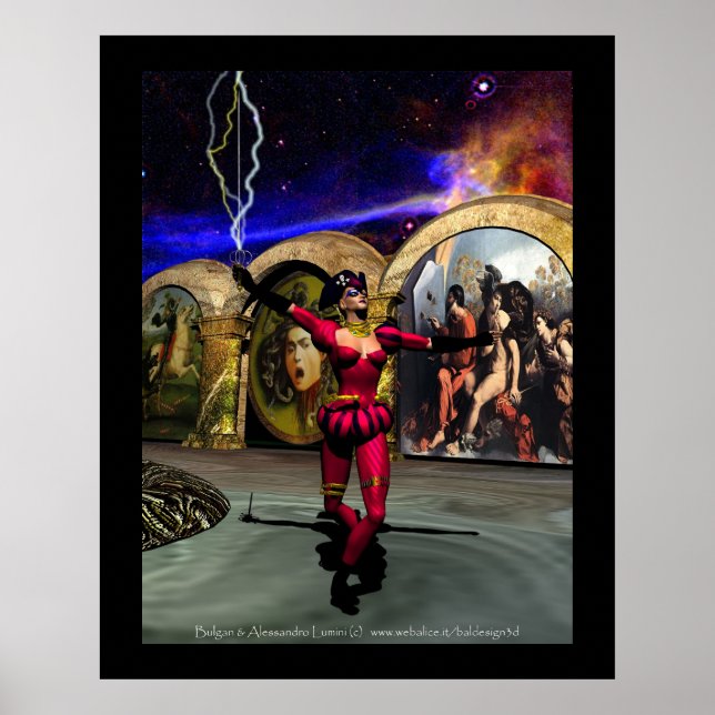 ANDROID BALLET , Science Fiction Poster (Front)