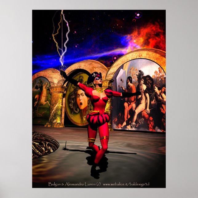 ANDROID BALLET , Science Fiction Poster (Front)