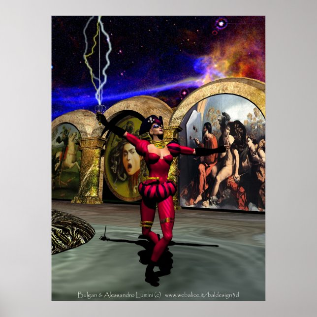 ANDROID BALLET , Science Fiction Poster (Front)