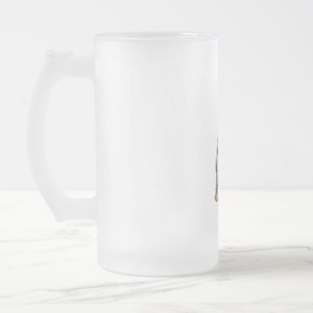 Android Frosted Glass Beer Mug (Left)