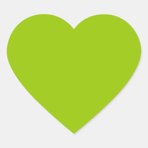 Android Green Colour Decor Ready to Customise Heart Sticker