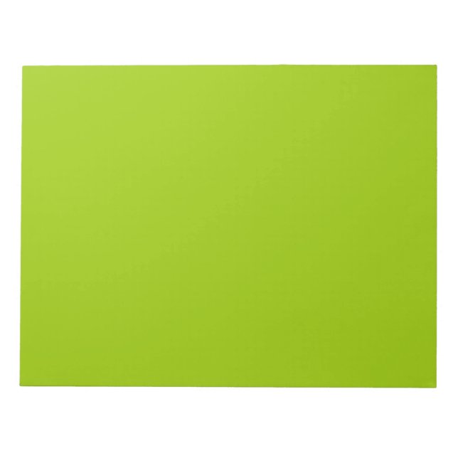Android Green Colour Decor Ready to Customise Notepad (Front)
