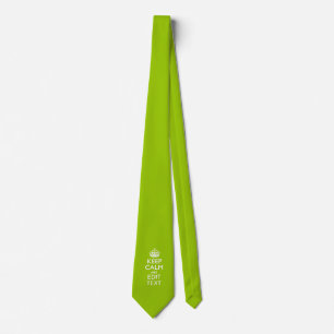 Android Green Keep Calm And Your Text Tie