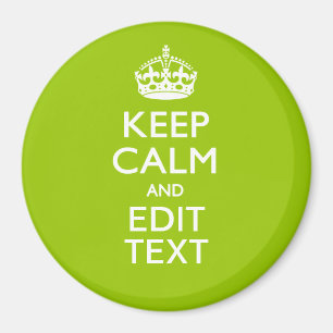 Android Green Keep Calm Have Your Text Magnet