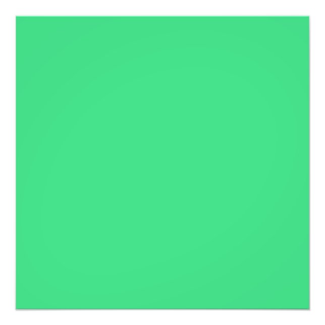 Android green (solid colour)  photo print (Front)