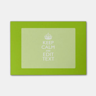 Android Green Style Keep Calm And Your Text Post-it Notes