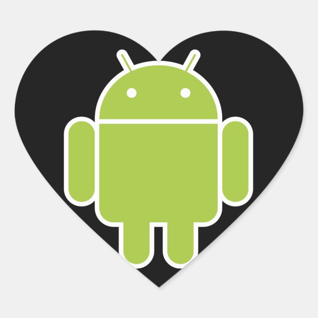 Android Heart Sticker (Front)