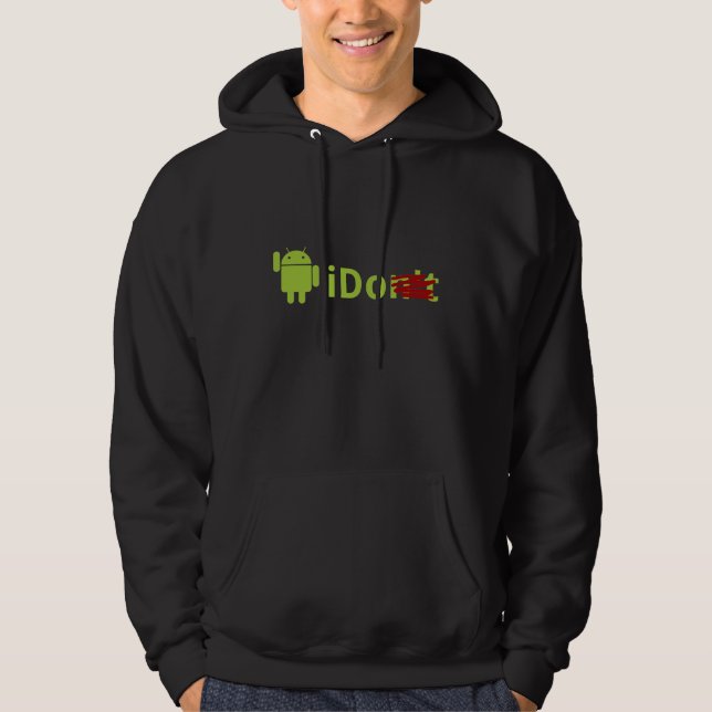 Android iDo Black Hoodie (Front)