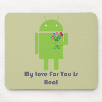 Android in Love Mouse Mat