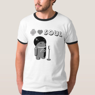 Android Loves SOUL T-Shirt Mono Version