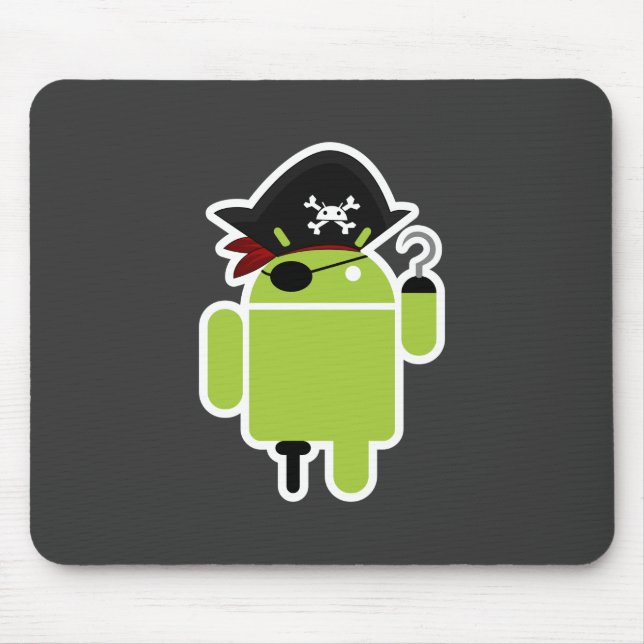 Android Pirate Mouse Mat (Front)