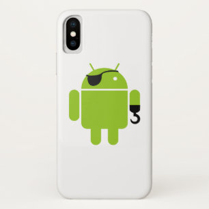 Android Robot Iconic Pirate Style iPhone X Case