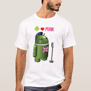 Android Robot Loves Punk T-Shirt