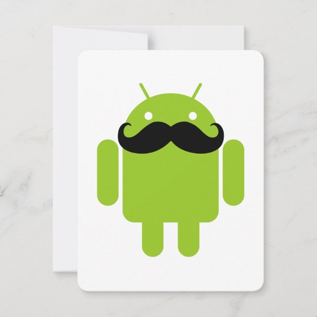 Android Robot Moustache (Front)