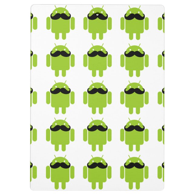 Android Robot Moustache Clipboard (Back)