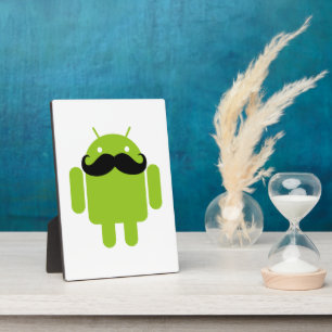 Android Robot Moustache Plaque
