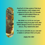 Android  skateboard<br><div class="desc">A humanoid robot, or android which is what I've called this one, a cool design specifically for the decks for skateboarding. The word "Android" can be edited so you can more personalise it to your needs. Generative content. Contact me if you have any questions or suggestions and I'll get back...</div>