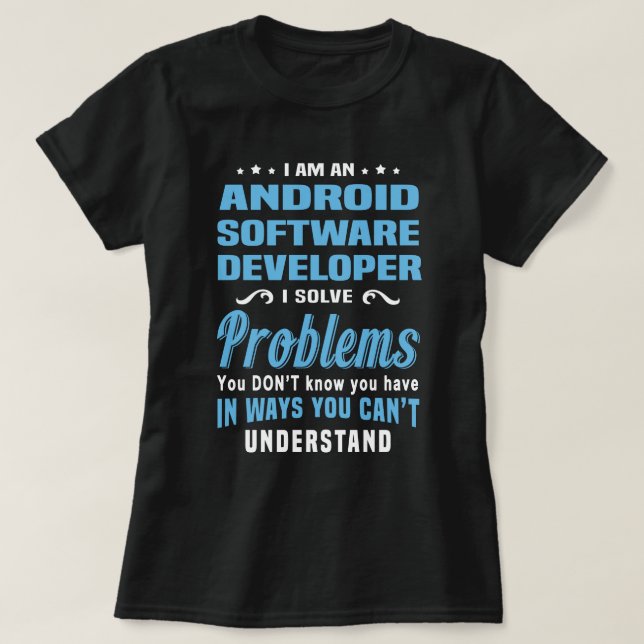 Android Software Developer T-Shirt (Design Front)