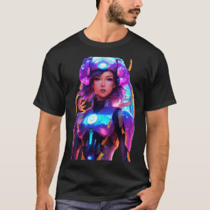 Android Techno Space Girl T-Shirt