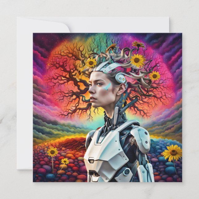 Android Tree Holiday Card (Front)