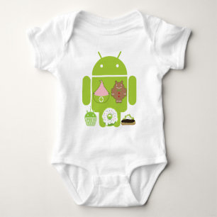 Android Versions Baby Bodysuit