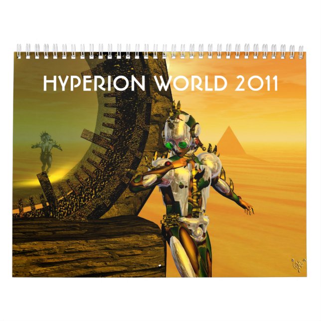 ANDROIDS ,CYBORGS FROM HYPERION WORLD 2017 Sci-Fi Calendar (Cover)