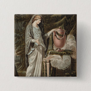 Andromache, costume for 'Andromache' by Jean Racin 15 Cm Square Badge