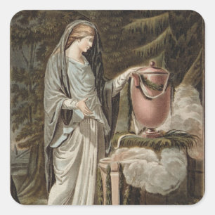 Andromache, costume for 'Andromache' by Jean Racin Square Sticker