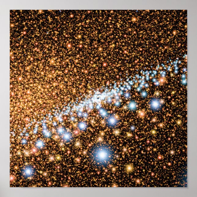 Andromeda Black Hole Blue Stars - Artist Concept Poster (Front)