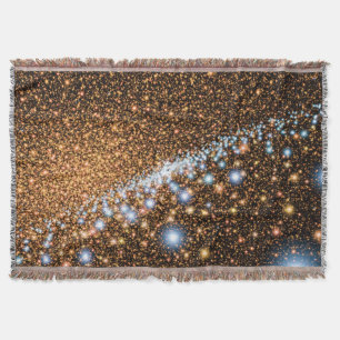 Andromeda Black Hole Blue Stars - Artist Concept Throw Blanket