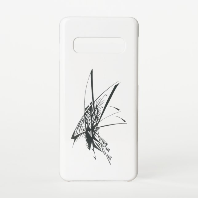 Andromeda Black White Abstract Tribal Tattoo Art Samsung Galaxy Case (Back)