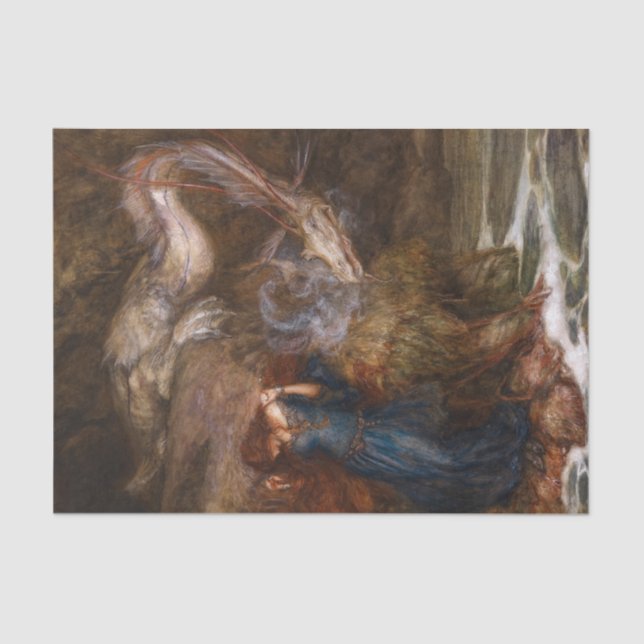 Andromeda by Arthur Rackham Tissue Paper (Front)