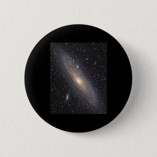 Andromeda Galaxy 6 Cm Round Badge