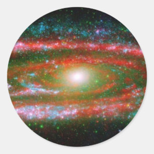 Andromeda Galaxy Classic Round Sticker