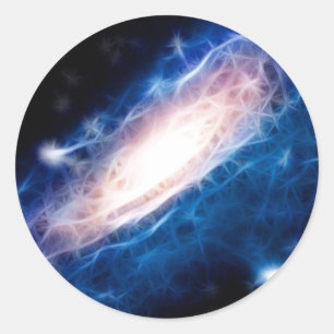Andromeda Galaxy Classic Round Sticker