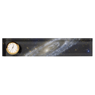 Andromeda galaxy milky way cosmos universe nameplate